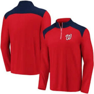 Washington‎ Nationals Fanatics Branded Iconic Clutch Quarter-Zip Pullover Jacket